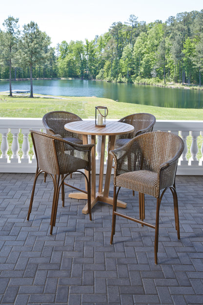 TEAK 30" ROUND BAR TABLE