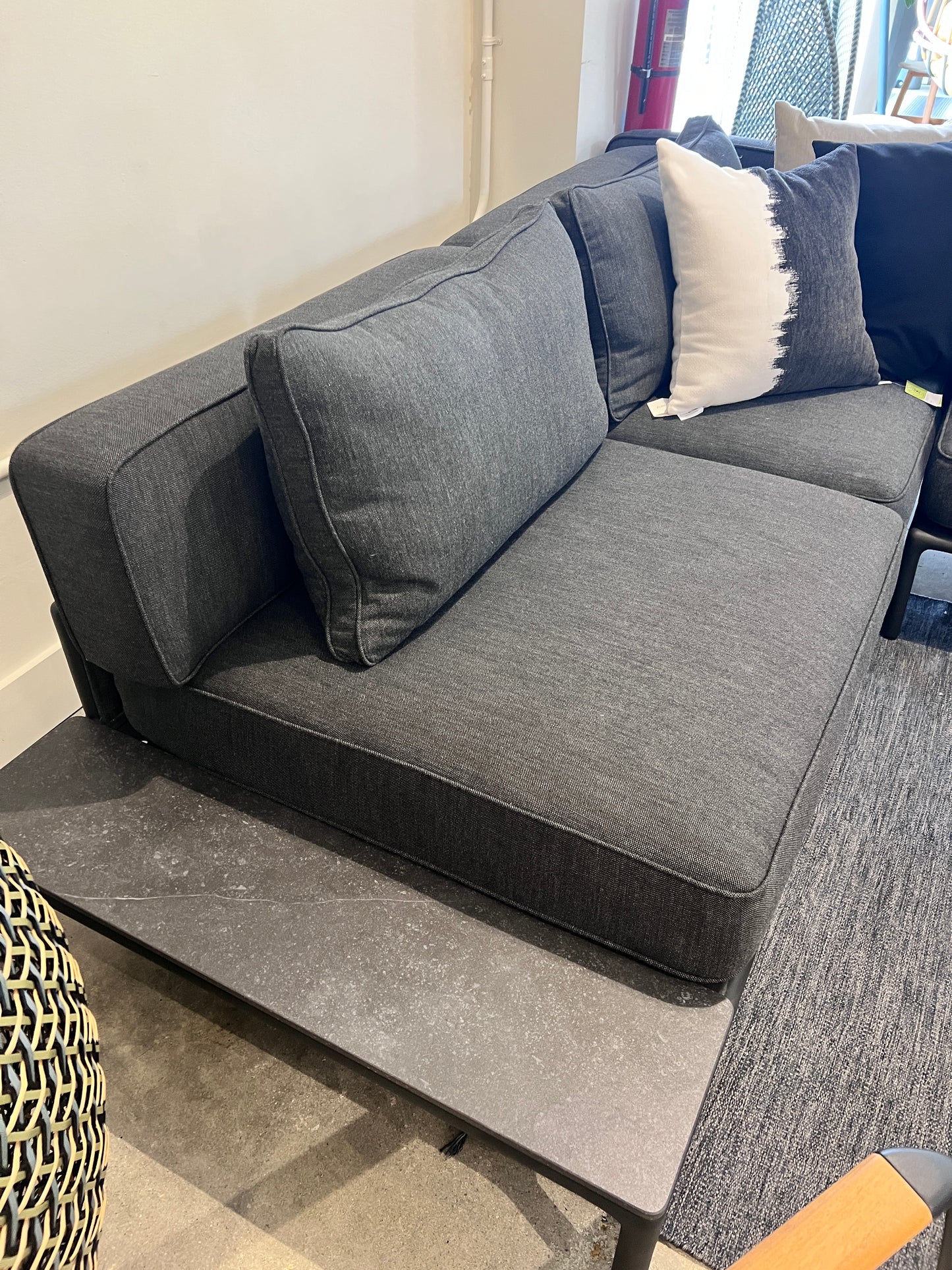 BROWN JORDAN MOTO 2-PIECE SECTIONAL GRADE C FABRIC