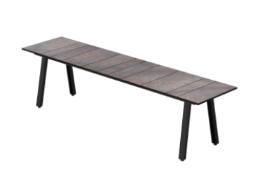 MAXXIMUS BENCH HPL 71" - PC GALVANIZED STEEL, PREMIUM FINISH