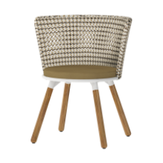 DAISY MAE DINING CHAIR W/TEAK LEGS, GRADE C
