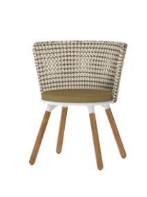 DAISY MAE DINING CHAIR W/TEAK LEGS, GRADE B,C,D