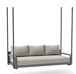CONROY 86" BEDSWING PC ALUMINUM FRAME W/CUSHIONS
