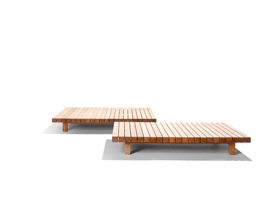 VIS A VIS 48x39 LOW TABLE / TEAK - Kolo Collection