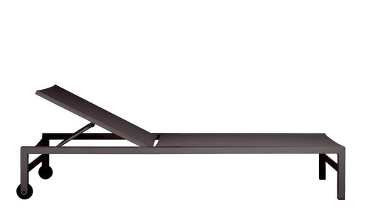 FORUM LOUNGER CHAISE  WITH WHEELS / ALUMINUM / BATYLINE