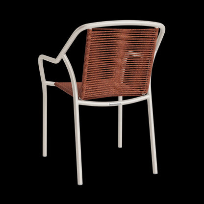 FARO STACKING DINING ARM CHAIR W/ROPE