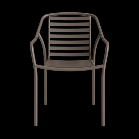 FARO SLAT STACKING DINING ARM CHAIR
