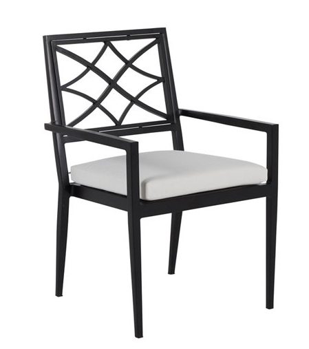 SUMMER CLASSICS ELEGANTE ALUMINUM ARM CHAIR