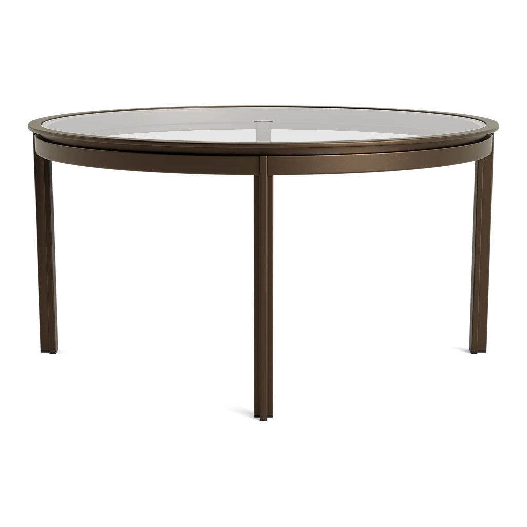 SWIM 54 RD DINING TABLE / GLASS TOP