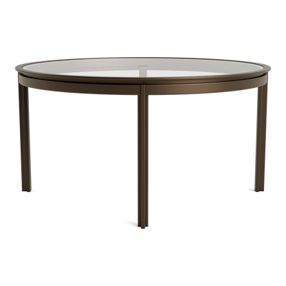 SWIM 54 RD DINING TABLE / GLASS TOP