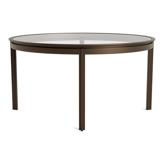 SWIM 54 RD DINING TABLE / GLASS TOP
