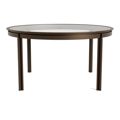 SWIM 54 RD DINING TABLE / GLASS TOP