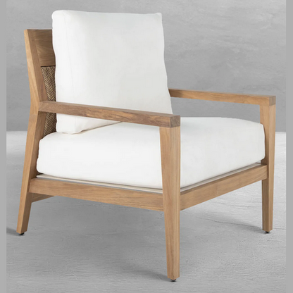SAVANNAH TEAK LOUNGE CHAIR NATURAL DREAM/GRADE A/NO WELT