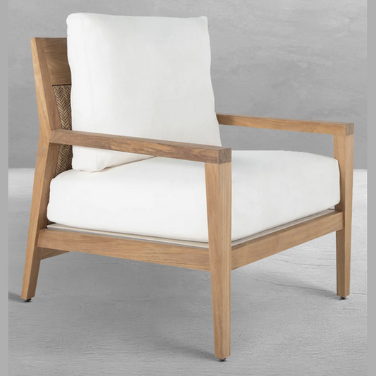 SAVANNAH TEAK LOUNGE CHAIR NATURAL DREAM/GRADE A/NO WELT