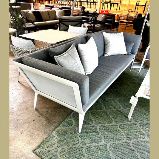 BROWN JORDAN STILL SOFA + TWO LOUNGE CHAIRS
