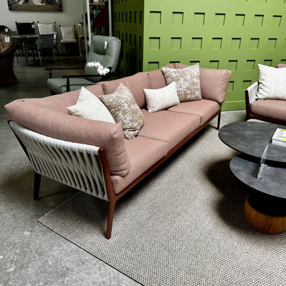 BROWN JORDAN H COLLECTION SOFA + LOUNGE CHAIRS
