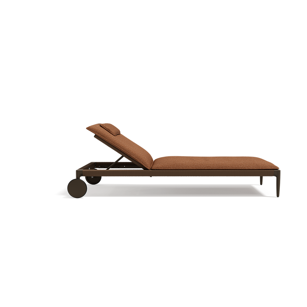 NAGOMI LOUNGE CHAISE WITH WHEELS (CUSHION ADDITIONAL)