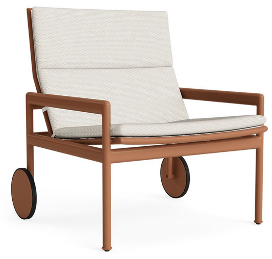 SONORA CUSHION LOUNGE CHAIR W/ WHEELS GRADE F