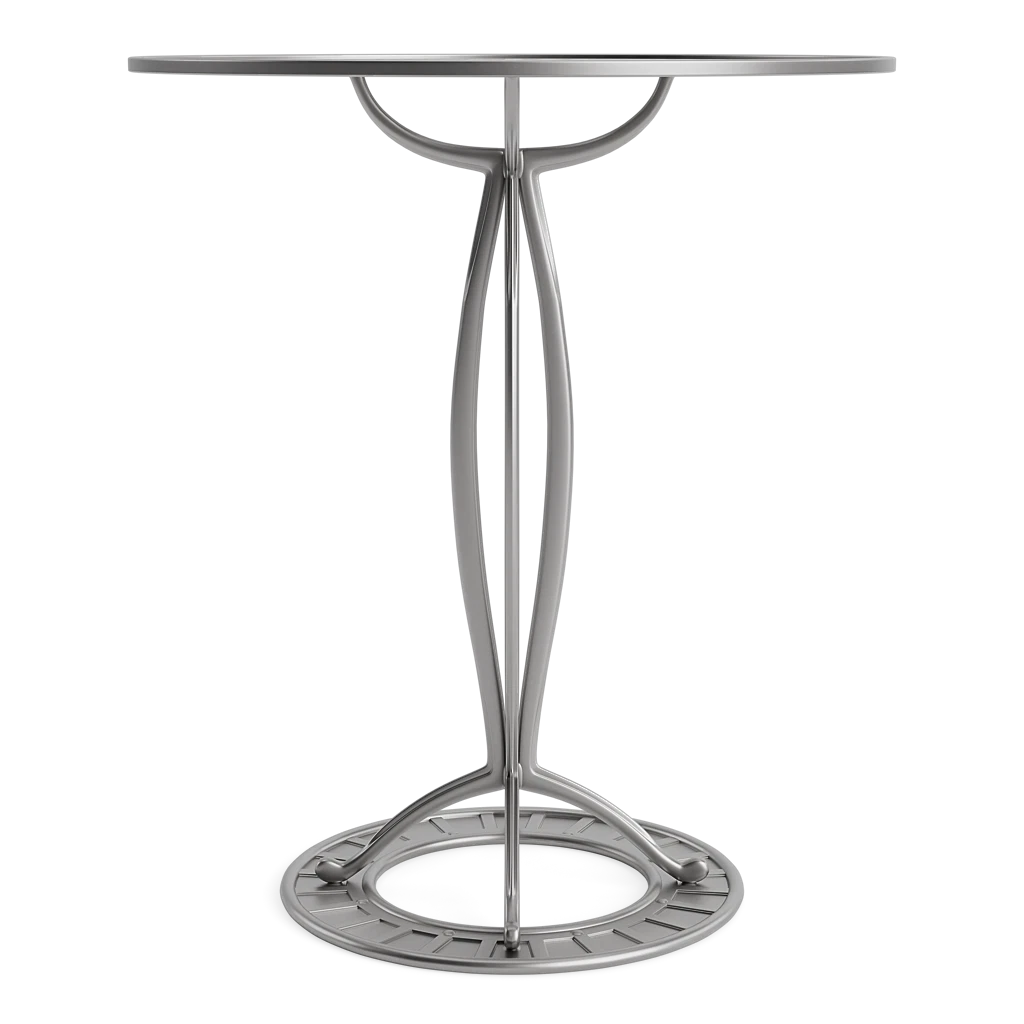 SOL Y LUNA 37" RD BAR TABLE W/SOLID TOP