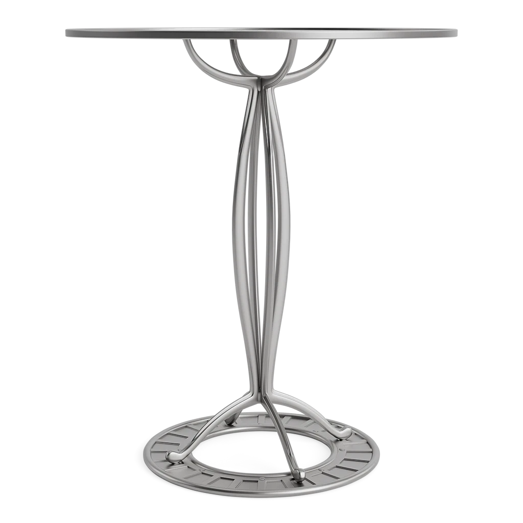 SOL Y LUNA 37" RD BAR TABLE W/SOLID TOP