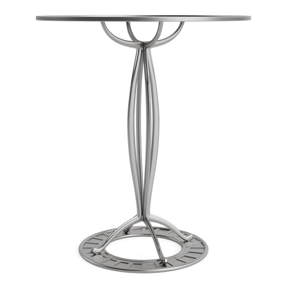 SOL Y LUNA 37" RD BAR TABLE W/SOLID TOP