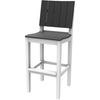 MAD BAR SIDE CHAIR / WHITE FRAME / CHARCOAL SLATS